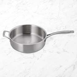 Le Creuset Essential Stainless-Steel Saute Pan, 4 1/2-Qt