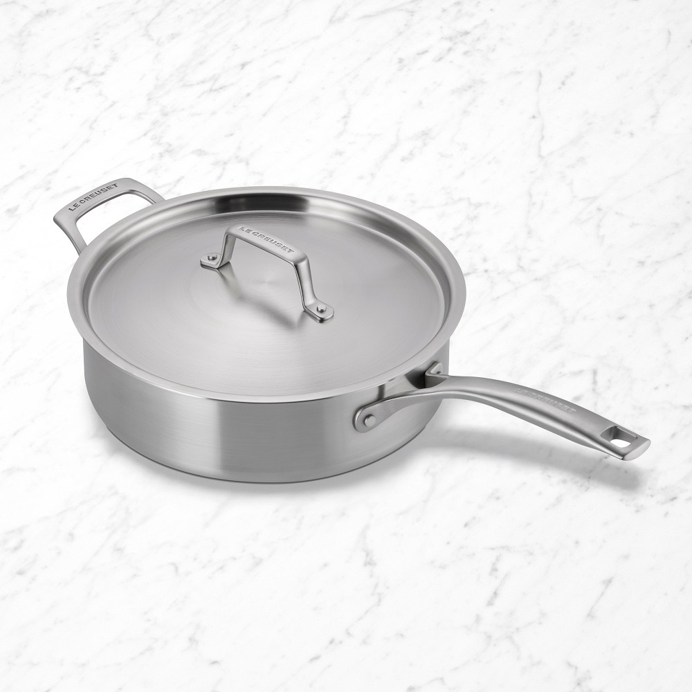 Le Creuset Essential Stainless-Steel Saute Pan, 4 1/2-Qt - 4 1/2-Qt