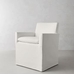 Laguna Upholstered Slipcovered Dining Armchair