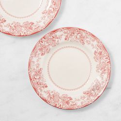 English Floral 12-Piece Dinnerware Set with Appetizer Plates
