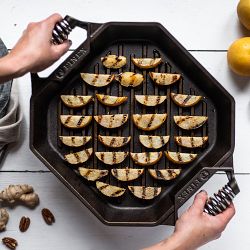 FINEX Seasoned Cast Iron Double-Handled Grill Pan, 12"