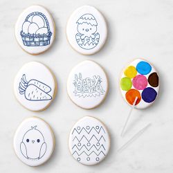 Paint Your Own Easter Egg Cookie, Set of 7