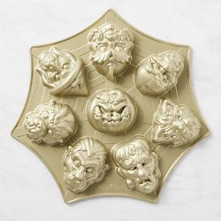 Nordic Ware Nonstick Cast Aluminum Monster Mask Cakelet Pan