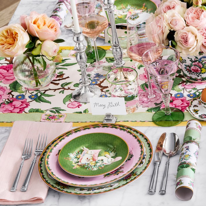 Canton Rose Floral Table Runner | Williams Sonoma