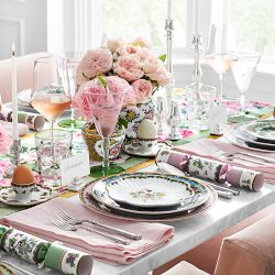 Famille Rose Goblets, 10-oz