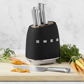 SMEG 6-Piece Knife Set With Block | Williams Sonoma