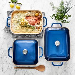 Le Creuset San Francisco Stoneware Rectangular Covered Baker, 4-Qt.