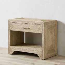 Point Reyes 1-Drawer Woven Nightstand (32")