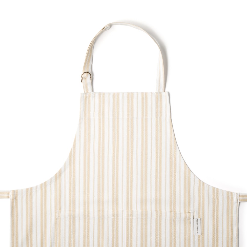 Williams Sonoma Classic Stripe Apron - Khaki