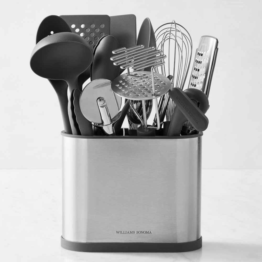 Williams Sonoma Prep Tools with Utensil Holder, Set of 15