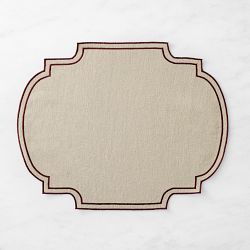 Cartouche Placemat, Flax