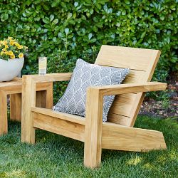 Larnaca Outdoor Teak Deck Chair | Patio Furniture | Williams Sonoma