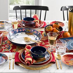 Gold Rim Goblets, 9-oz, Set of 4