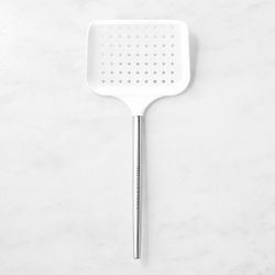 Williams Sonoma Stainless-Steel Silicone Roasting Scoop, White
