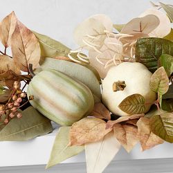 Pumpkin Patch UV Protected Faux Wreath &amp; Garland