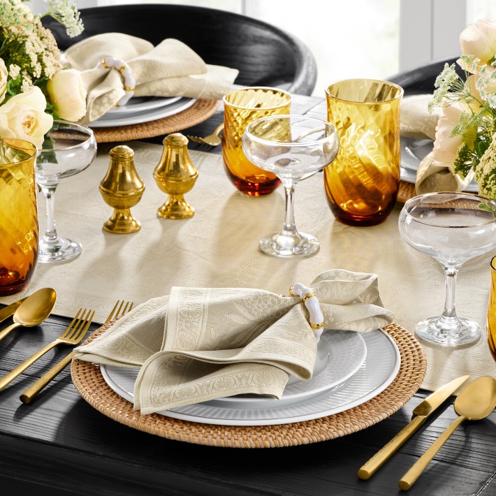 Vintage Floral Jacquard Table Runner | Williams Sonoma