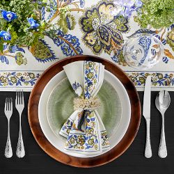 Provençal Pomegranate Table Runner