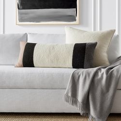 Italian Boiled Wool Stripe Pillow Cover