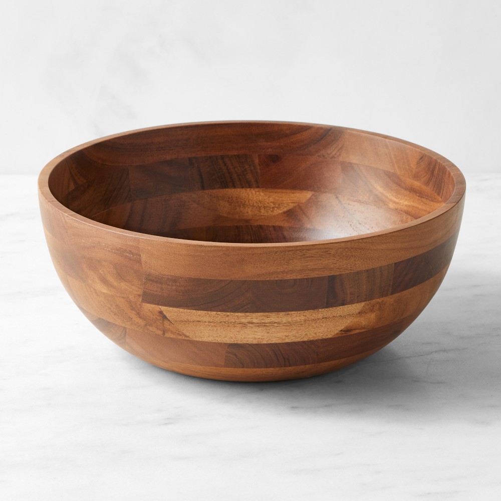 Acacia Salad Bowl and Salad Hands - Large