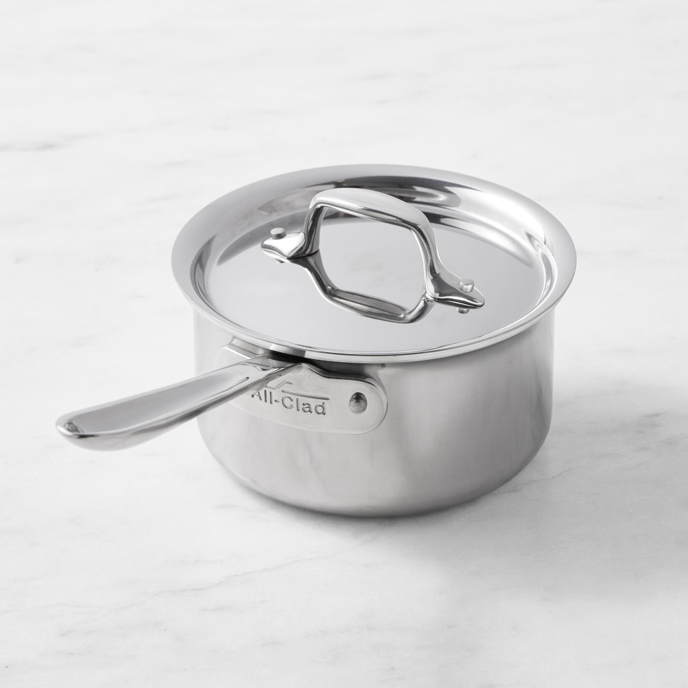 All-Clad D3® Tri-Ply Stainless-Steel Saucepan - 1 1/2-Qt.