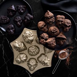 Nordic Ware Nonstick Cast Aluminum Monster Mask Cakelet Pan