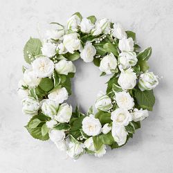 UV Protected Garden Lattice Faux Wreath