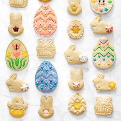 Williams Sonoma Easter Thumbprint Cookie Cutters, Set of 5