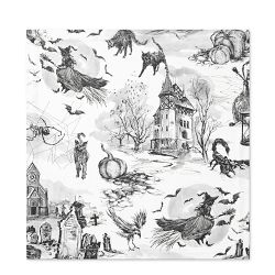 Spooky Soirée Toile Napkins, Set of 4