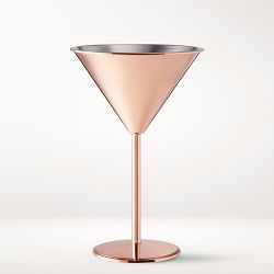 Copper Martini Glasses, Set of 2