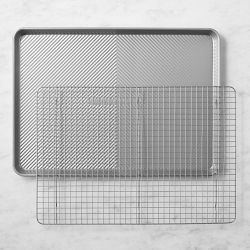Williams Sonoma Cleartouch Three Quarter Sheet Pan With Rack