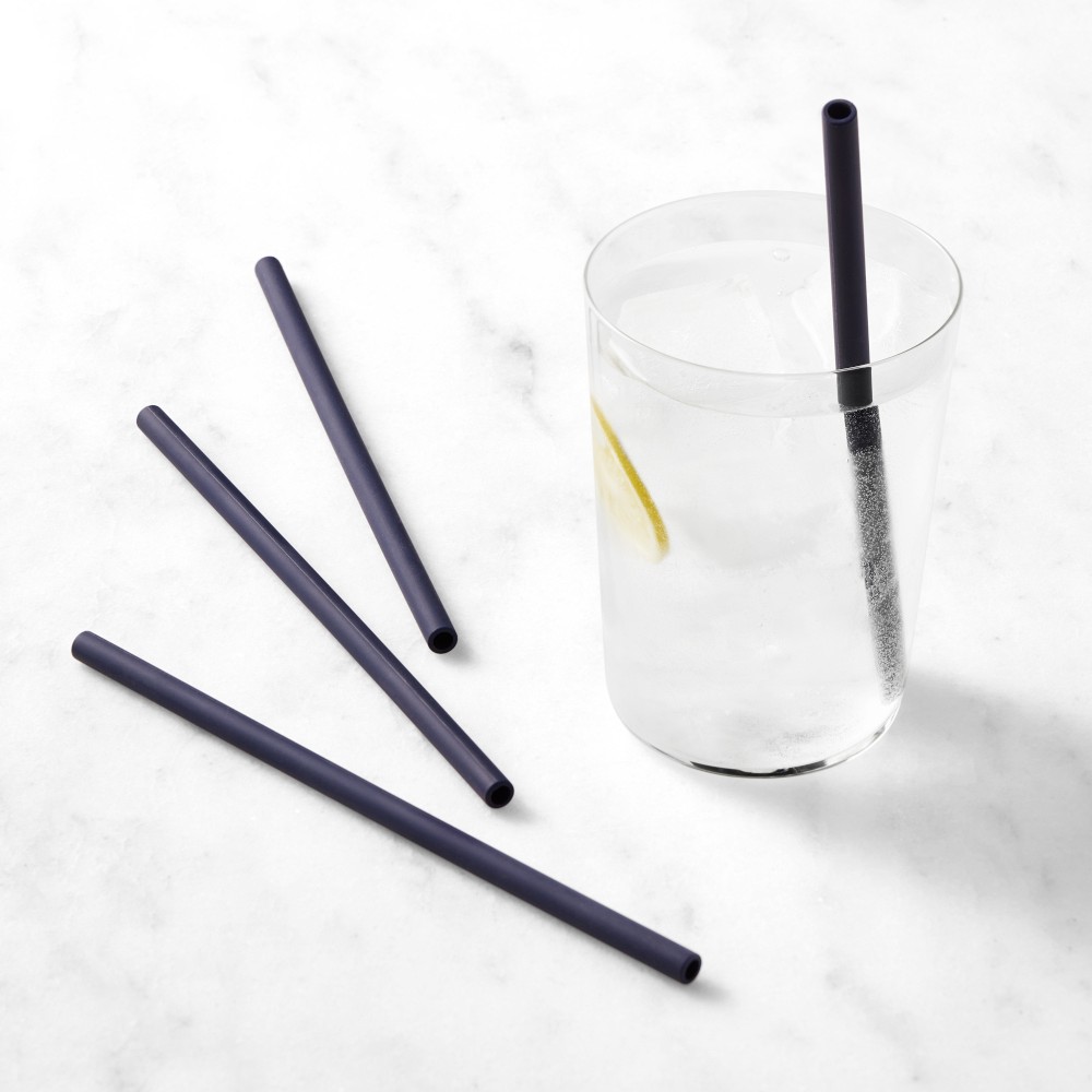 Williams Sonoma Silicone Straws, Set of 4 - Set of 4