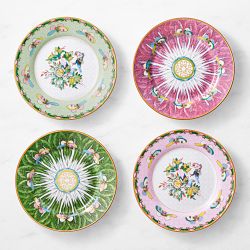 Famille Rose Appetizer Plates, Set of 4