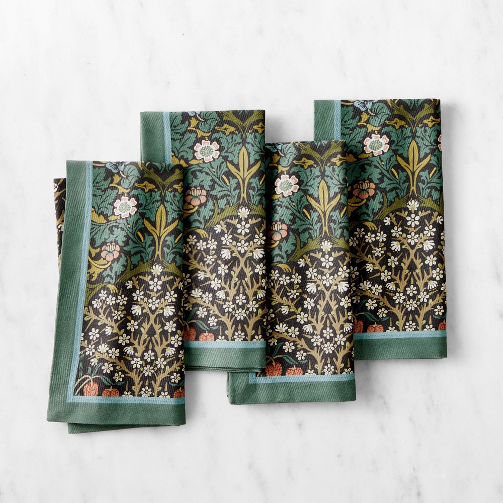 Morris & Co. x Williams Sonoma Blackthorn Napkins, Set of 4 - Set of 4