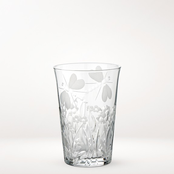 Floral Etched Tumblers, 9-oz