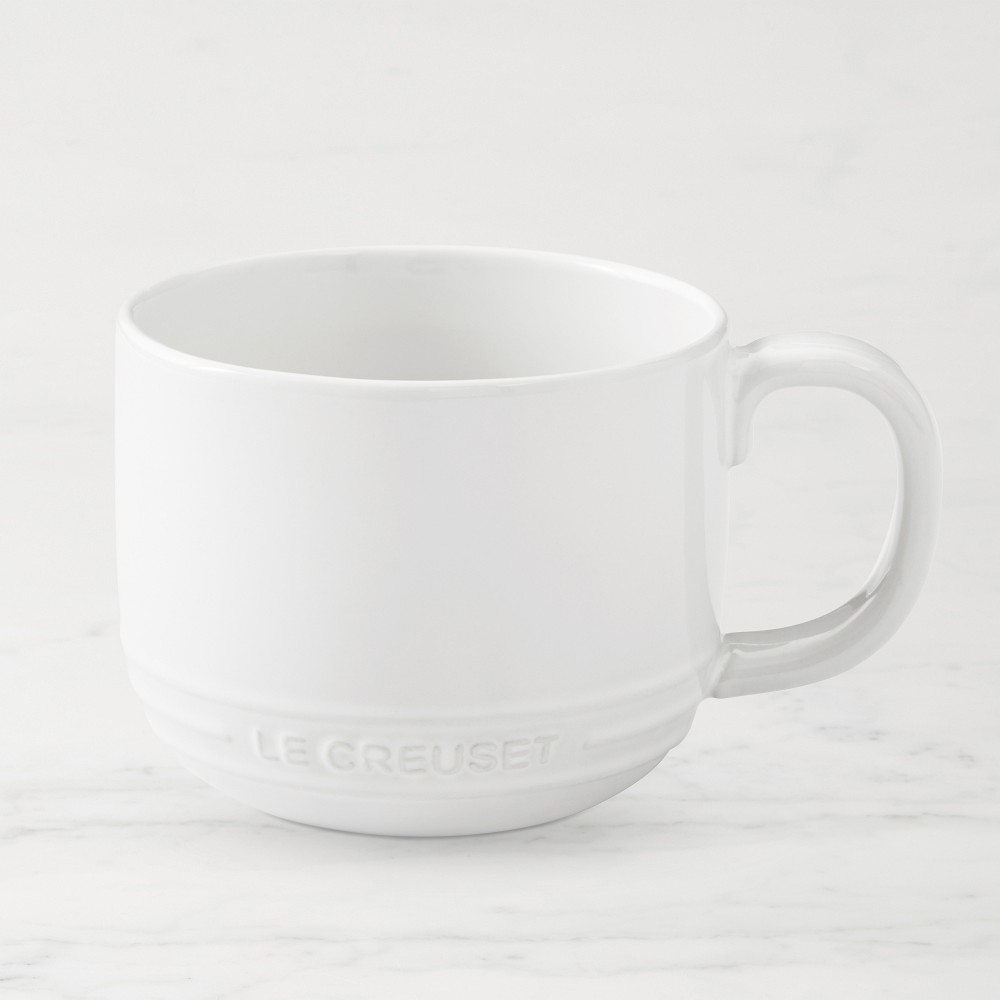 Le Creuset San Francisco Coupe Mugs - Set of 4, White