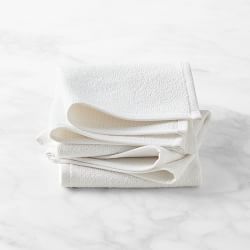 Mesh Scrubbing Dishcloths, Set of 4, White