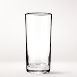 Silver Rim Highball Glasses, Set of 4
