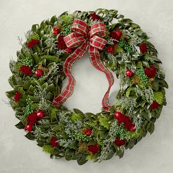 OPEN BOX: English Holiday Estate Wreath, 36"