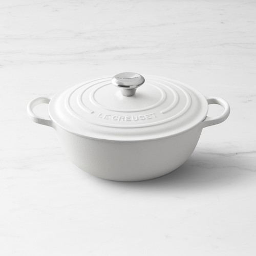 Le Creuset Enameled Cast Iron Soup Pot, 4 1/2-Qt., Matte White