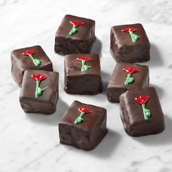 Red Rose Chocolate Fudge Brownie Bites, Set of 8