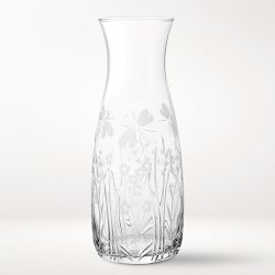 Floral Etched Carafe