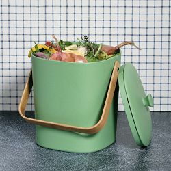 BAUHAUS 食品容器 Large Bogler JAR(文字無し) Bamboozle Asrik Composter, Plant-Based Bin | Williams Sonoma