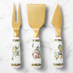 Famille Rose Cheese Knives, Set of 3
