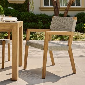 Larnaca Teak x All-Weather Weave Outdoor Dining Armchair