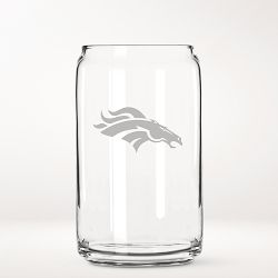 NFL Beer Can Glasses, Set of 4, Denver Broncos