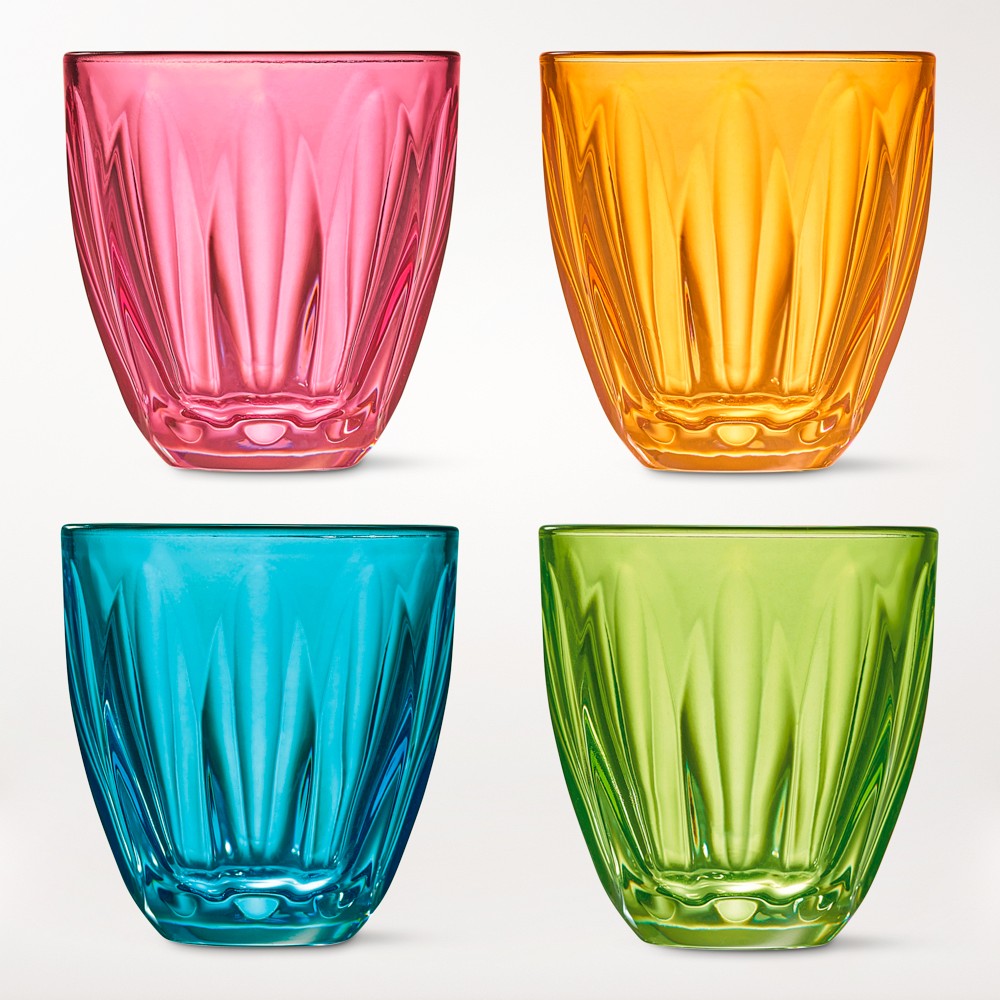 La Rochere Lily Tumblers, Summertime Set 8-oz, Set of 4 - Set of 4