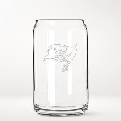 NFL Beer Can Glasses, Set of 4, Tampa Bay Buccaneers