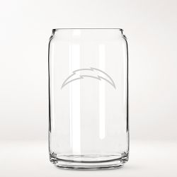 NFL Beer Can Glasses, Set of 4, Los Angeles Chargers