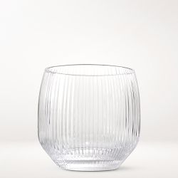 Fortessa Estiva Textured Double Old-Fashioned Glasses, Set of 4, Clear