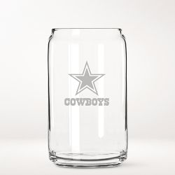 NFL Beer Can Glasses, Set of 4, Dallas Cowboys